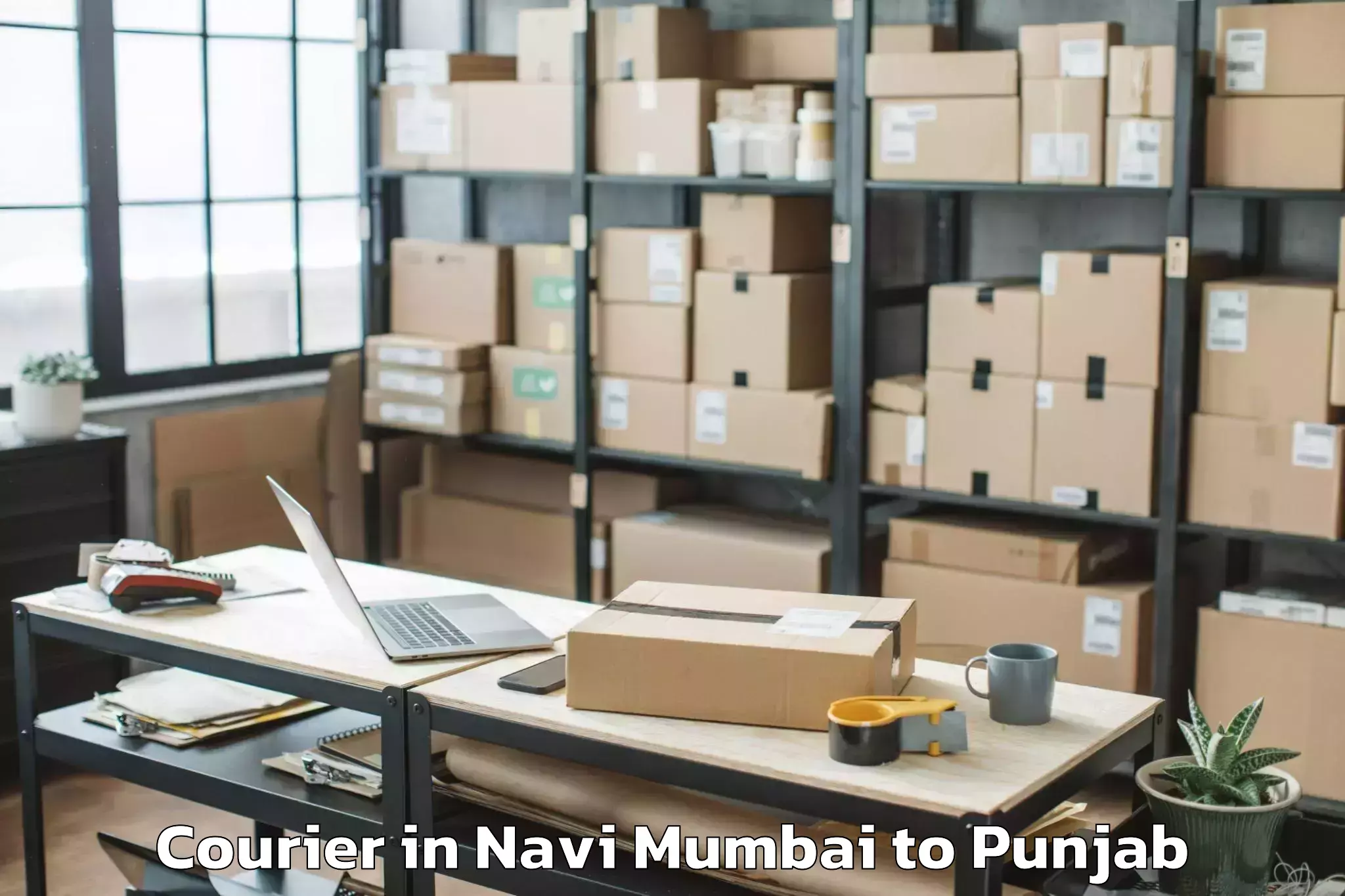 Top Navi Mumbai to Pathankot Courier Available